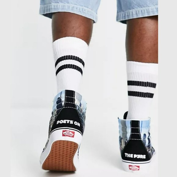 Vans Men's MOCA Frances Stark Sk8-Hi Sneaker In Black Size 12 - Picture 4 of 13